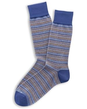 Marcoliani Ondergoed ,Veelkleurig ,Katoen Linnen & Katoen Lange Sokken - Blauw