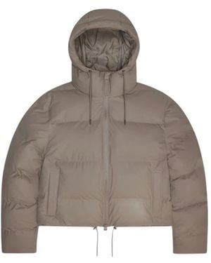 Rains Alta Short Puffer Jacket - Bruin