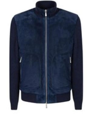 Eleventy Giubbino Collo - Blauw