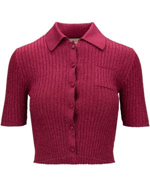 Gucci Cropped Polo Shirt - Rot