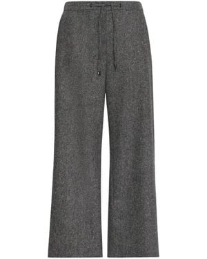 Max Mara Wollen Flanellen Joggingbroek - Grijs
