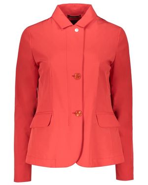 Moorer Techno Stoff Jacke - Rot