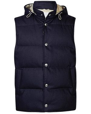 Eleventy Gewatteerde Gilet - Blauw