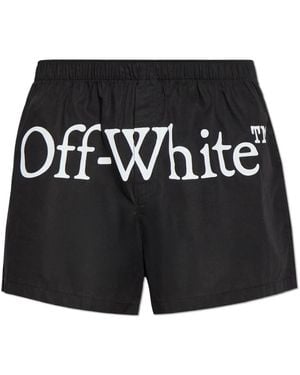 Off-White c/o Virgil Abloh Baumwoll-Unterwäscheshorts - Schwarz