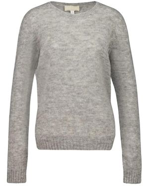 120% Lino Truien & Vesten ,Grijs ,Wol Cashmere Blend Trui