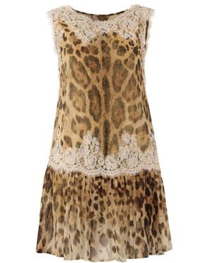 Ermanno Scervino Short Dresses - Natural