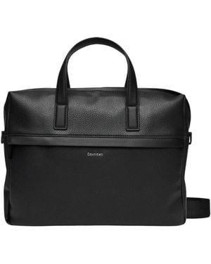 Calvin Klein Ck Must Laptop Bag Lv04D3082G - Zwart