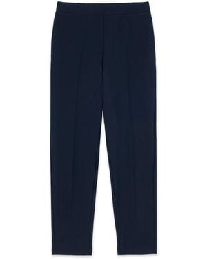 Oltre Reguläre Hose Aus Crêpe-Stoff - Blau