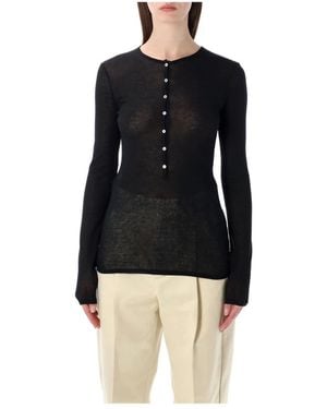 Soeur Long Sleeve Tops - Black