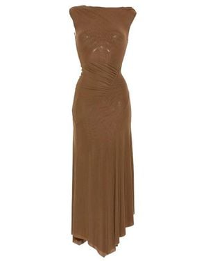 STAUD Midi Dresses - Marron