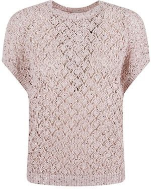 Eleventy Rundhals-Strickware - Pink