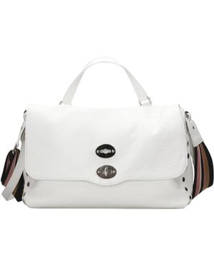 Zanellato Tassen ,Wit ,Leer Postina Bag Daily Giorno