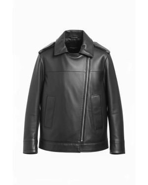 EMMA & GAIA Leather Jackets - Black