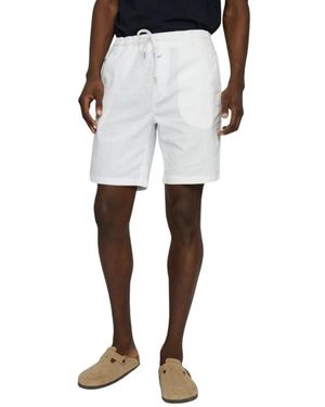 Matíníque Korte Broeken ,Wit ,Linnen Linnen Shorts Klassieke Stijl