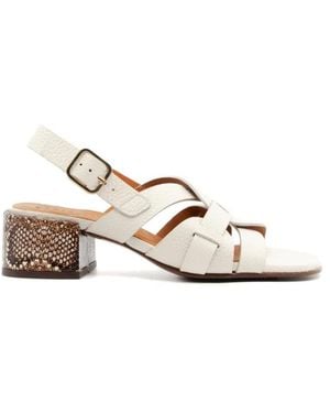 Chie Mihara Platte Sandalen - Naturel
