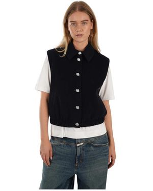 Caroline Biss Bomber Weste - Schwarz