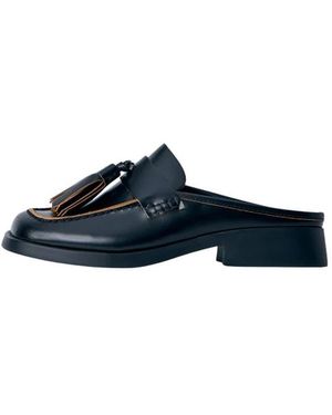 Camper Leder-Slipper Mit Quasten - Blau
