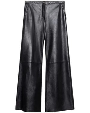 Stand Studio Leather Trousers - Grey