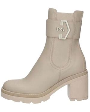 Nero Giardini Heeled Boots - Natural