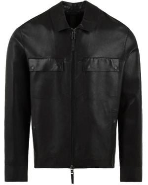 The Jack Leathers Jassen ,Zwart ,Leer Alicante Jacket