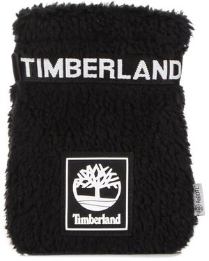 Timberland Schwarze mini cross body fleece tasche