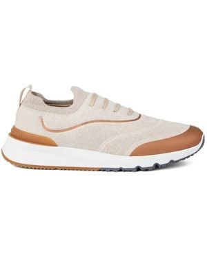 Brunello Cucinelli Sneakers Mit Tonal Lace-Up - Weiß