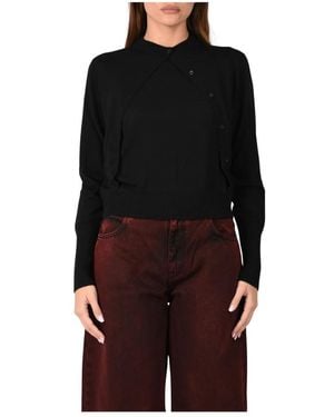 PINKO Truien & Vesten ,Zwart ,Round-Neck Truien