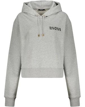 Balmain Hoodies - Gray