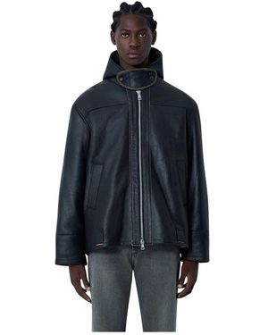 Our Legacy Leather Jackets - Blue