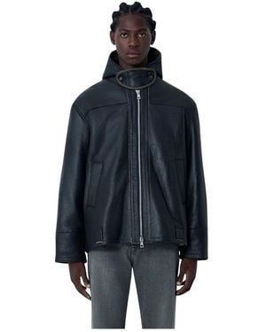 Our Legacy Leather Jackets - Blue