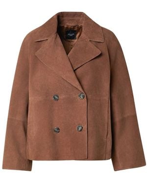 Max Mara Leather Jackets - Brown