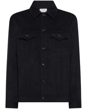 Sun 68 Wool Blend Overshirt - Zwart