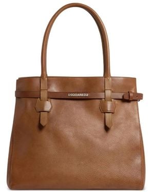 DSquared² Tote Bags - Brown