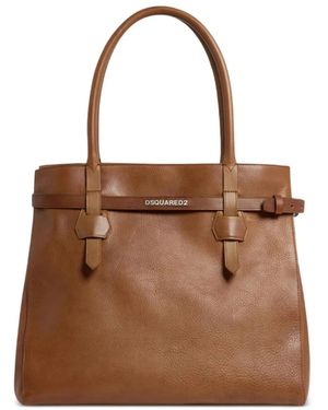 DSquared² Twin Shopping Bag - Braun