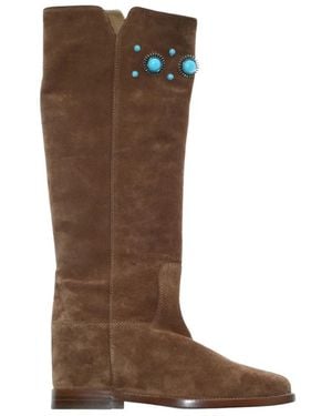 Via Roma 15 High Boots - Brown