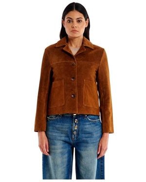 ViCOLO Leather Jackets - Naranja