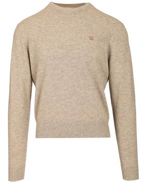 Acne Studios Rundhals-Pullover - Natur