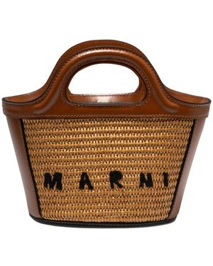Marni Tropicalia Micro Tote - Bruin