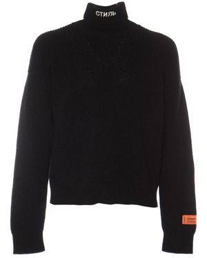 Heron Preston Turtlenecks - Black