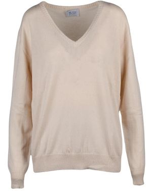Be You Truien & Vesten ,Kasjmier Pullover Met V-Hals - Naturel