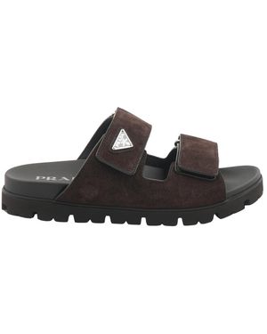 Prada Schoenen ,Bruin ,Slippers