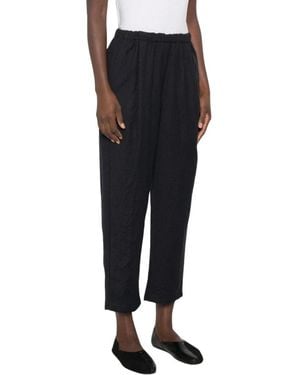 Apuntob Cropped Trousers - Black