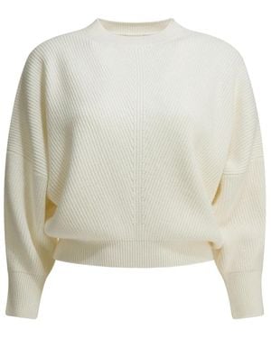 Sa Su Phi Gerippter Kaschmirpullover - Weiß