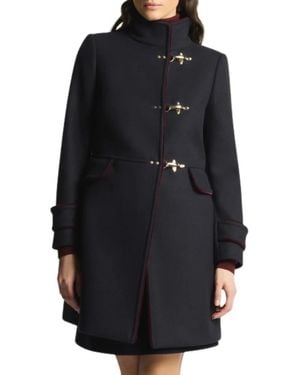Fay Single-Breasted Coats - Negro