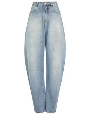 Alaïa Loose-Fit Jeans - Azul