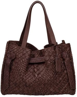 Plinio Visona' Tote Bags - Marrone