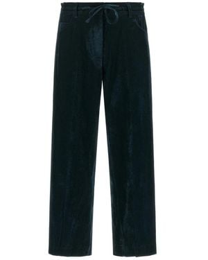 Nude Straight Trousers - Azul