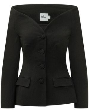 Self-Portrait Blazers - Negro