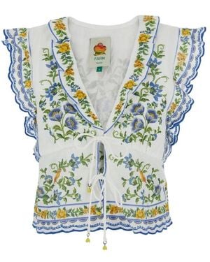 FARM Rio Sleeveless Tops - Blue