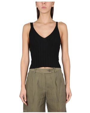 Helmut Lang Sleeveless Tops - Black